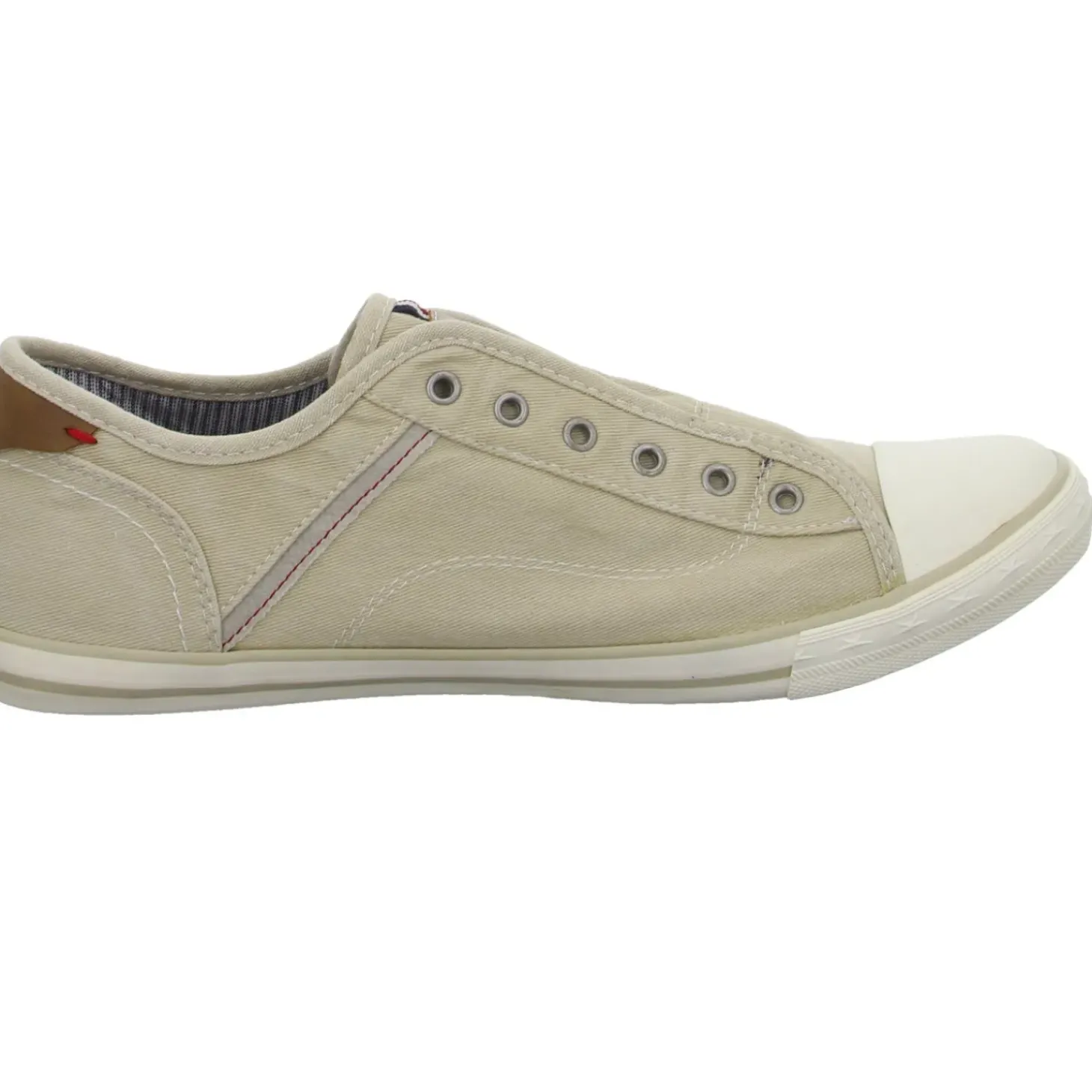 MUSTANG Leinen Slipper/Kletthalbschuh