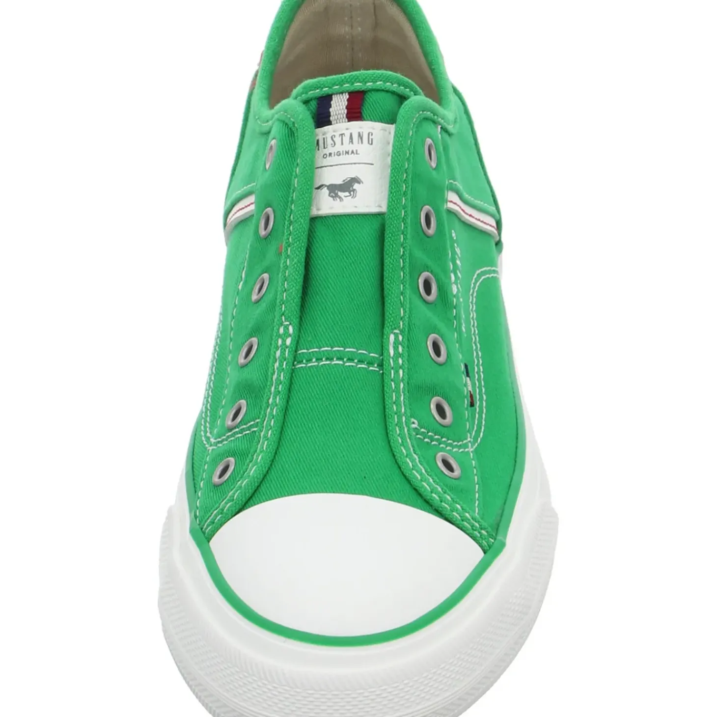 MUSTANG Leinen Slipper/Kletthalbschuh