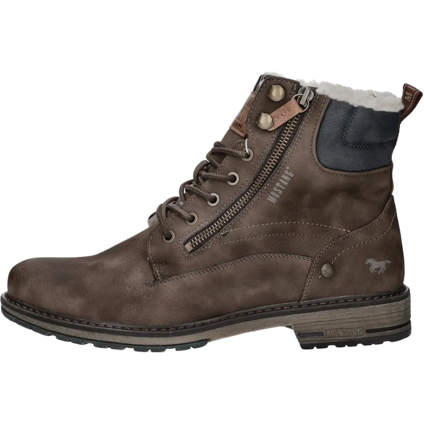 MUSTANG Schnürstiefelette Warmfutter Freizeit (casual)