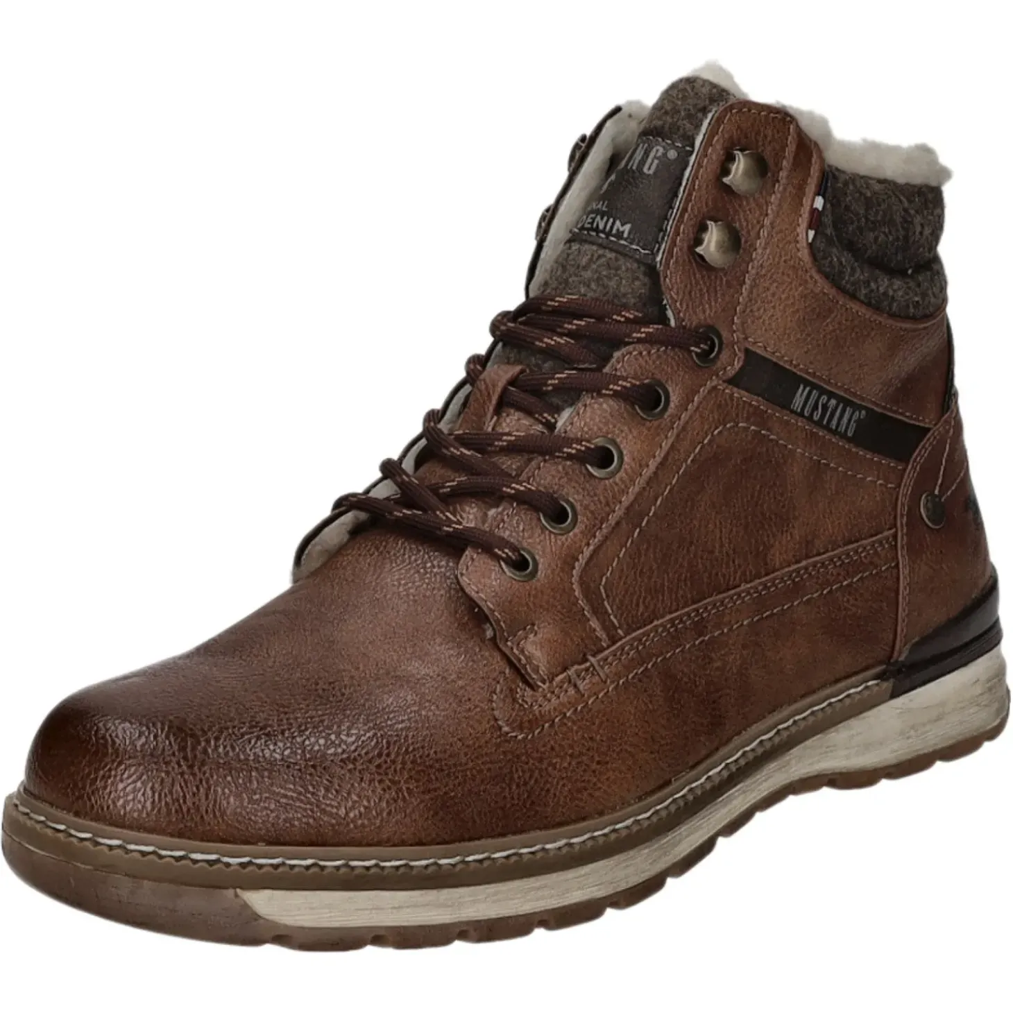 MUSTANG Schnürstiefelette Warmfutter Freizeit (casual)