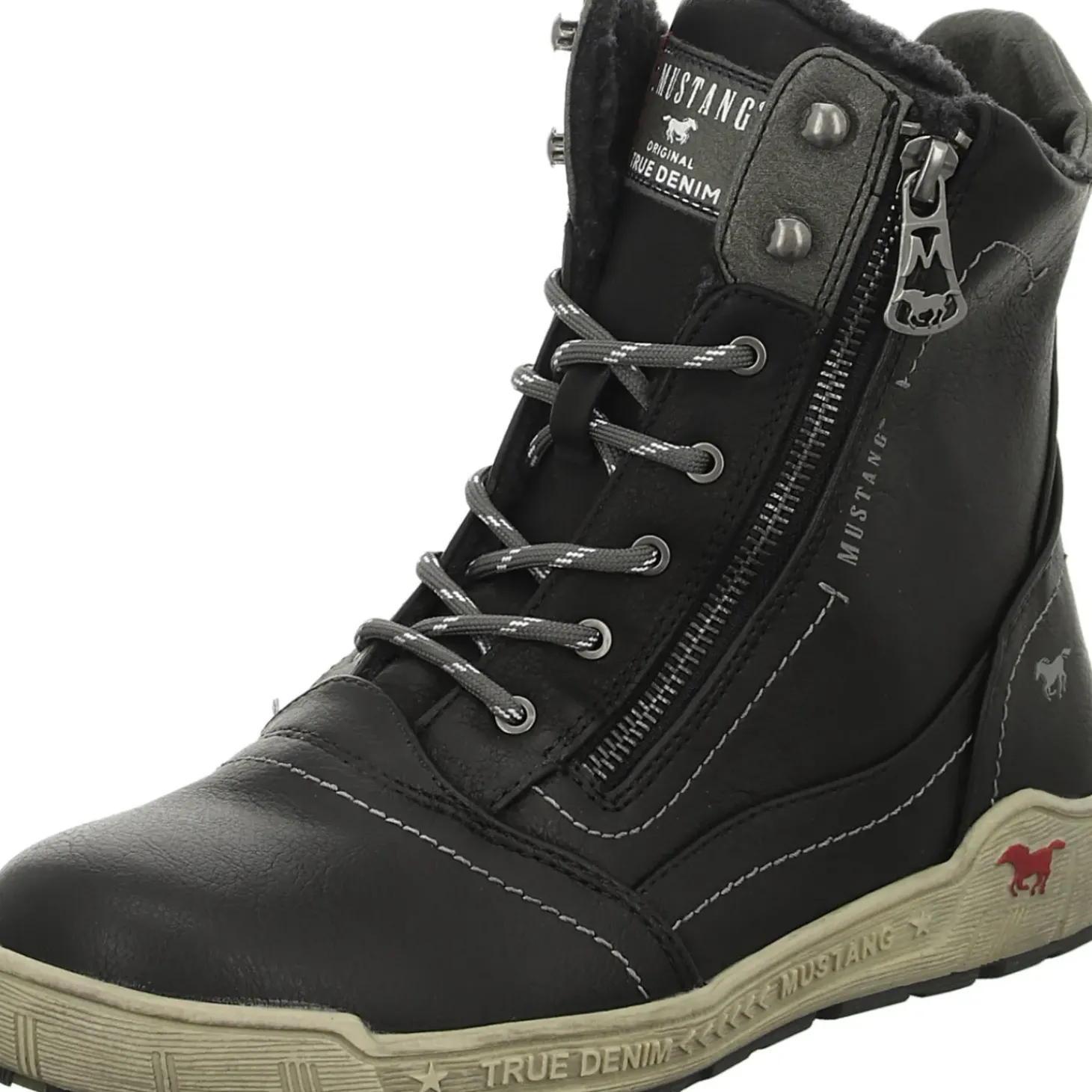 MUSTANG Schnürstiefelette Warmfutter bis 35mm Absatz (casual)