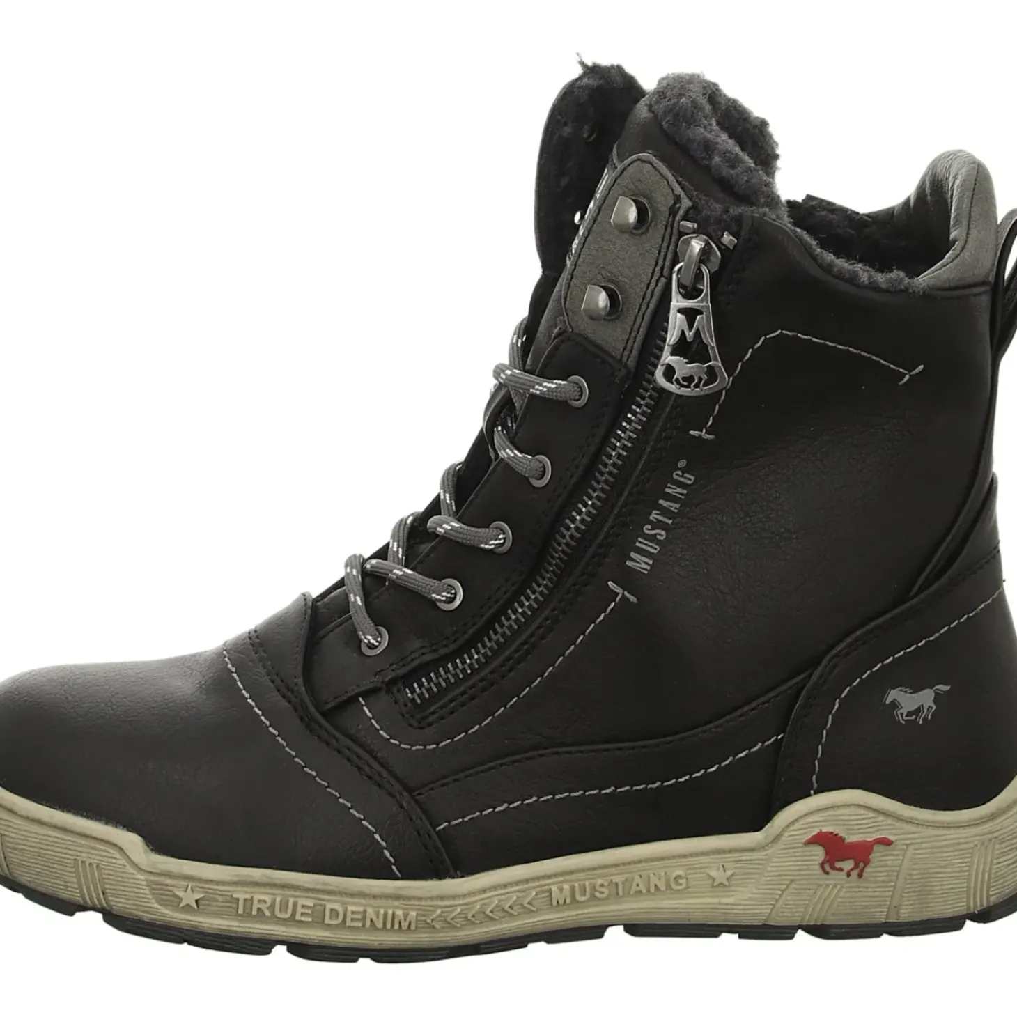 MUSTANG Schnürstiefelette Warmfutter bis 35mm Absatz (casual)