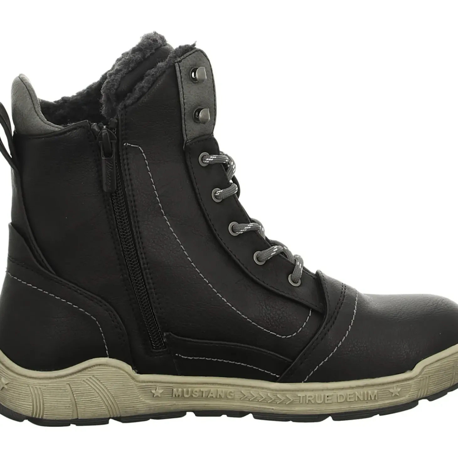 MUSTANG Schnürstiefelette Warmfutter bis 35mm Absatz (casual)