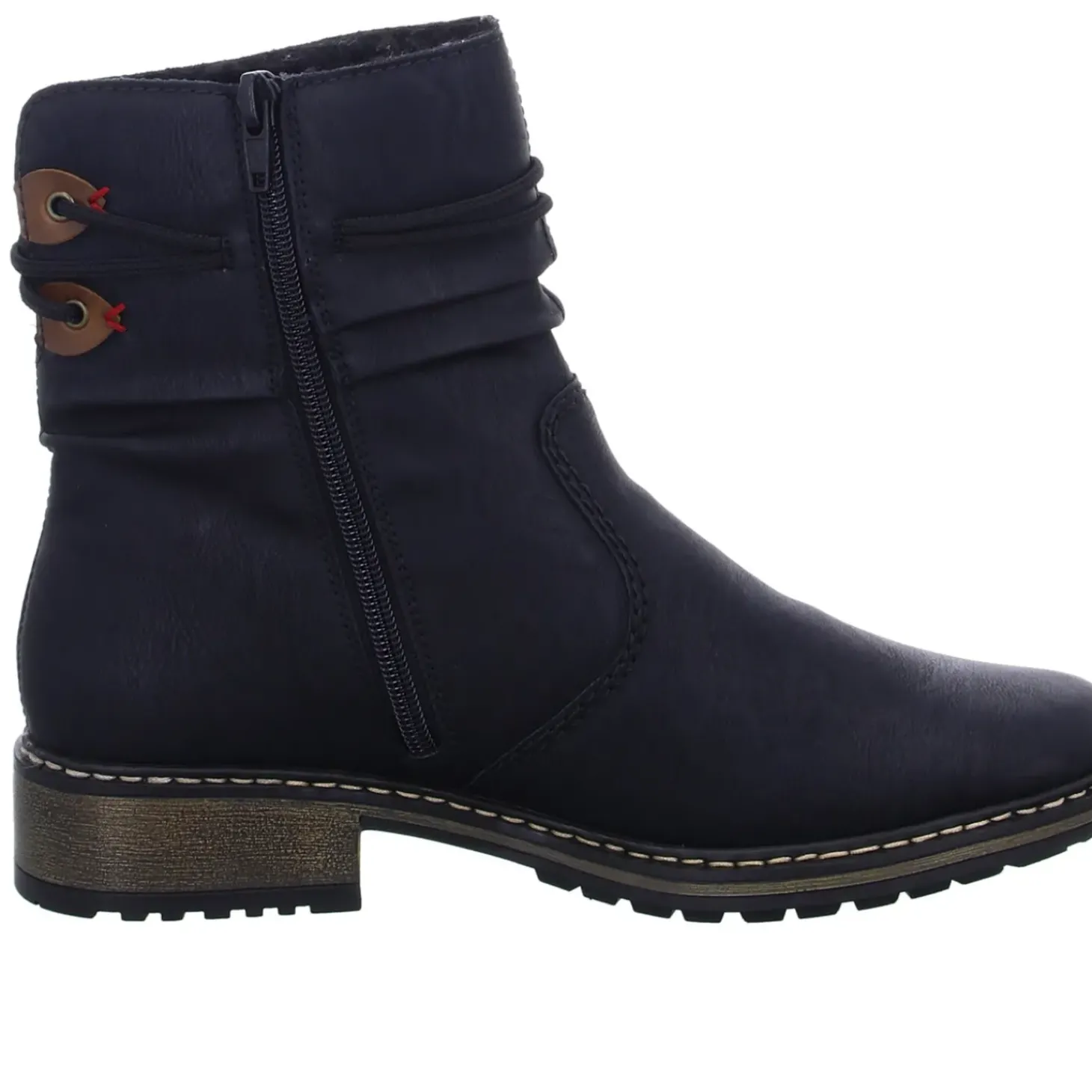 Rieker Schlupf-/Reißverschlußstiefelette Warmfutter bis 35mm Absatz (casual)