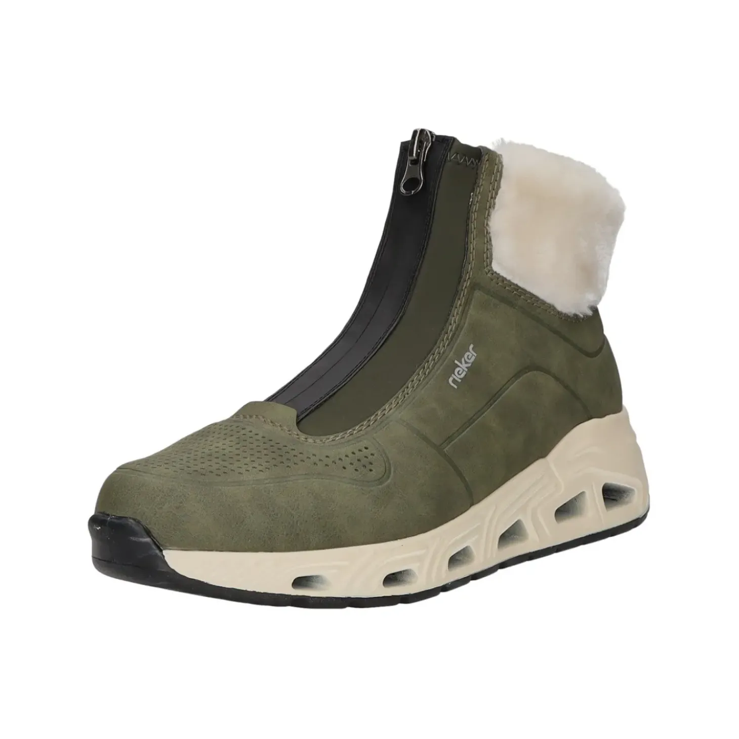 Rieker Schlupf-/Reißverschlußstiefelette Warmfutter bis 35mm Absatz (casual)