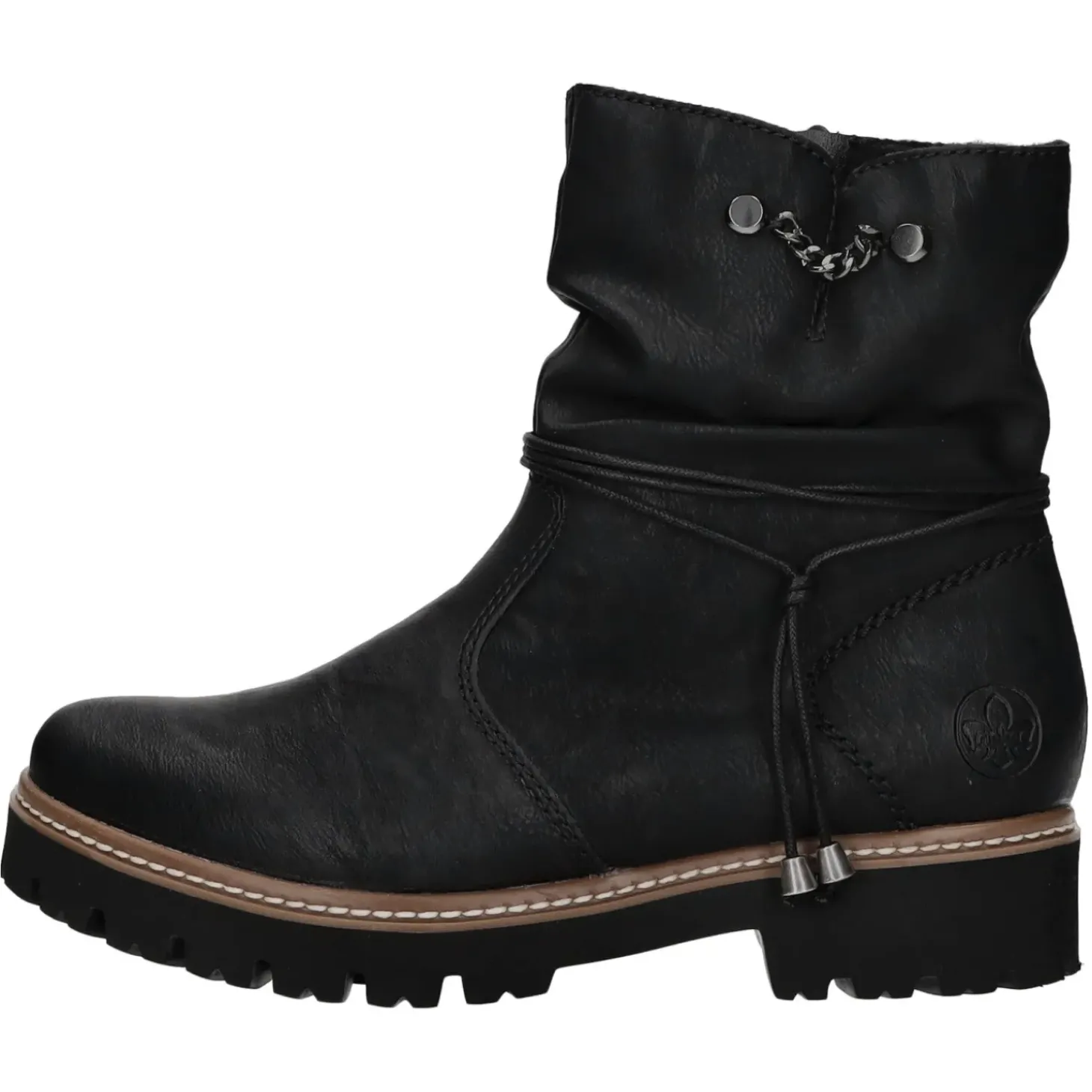 Rieker Schlupf-/Reißverschlußstiefelette Warmfutter bis 35mm Absatz (casual)
