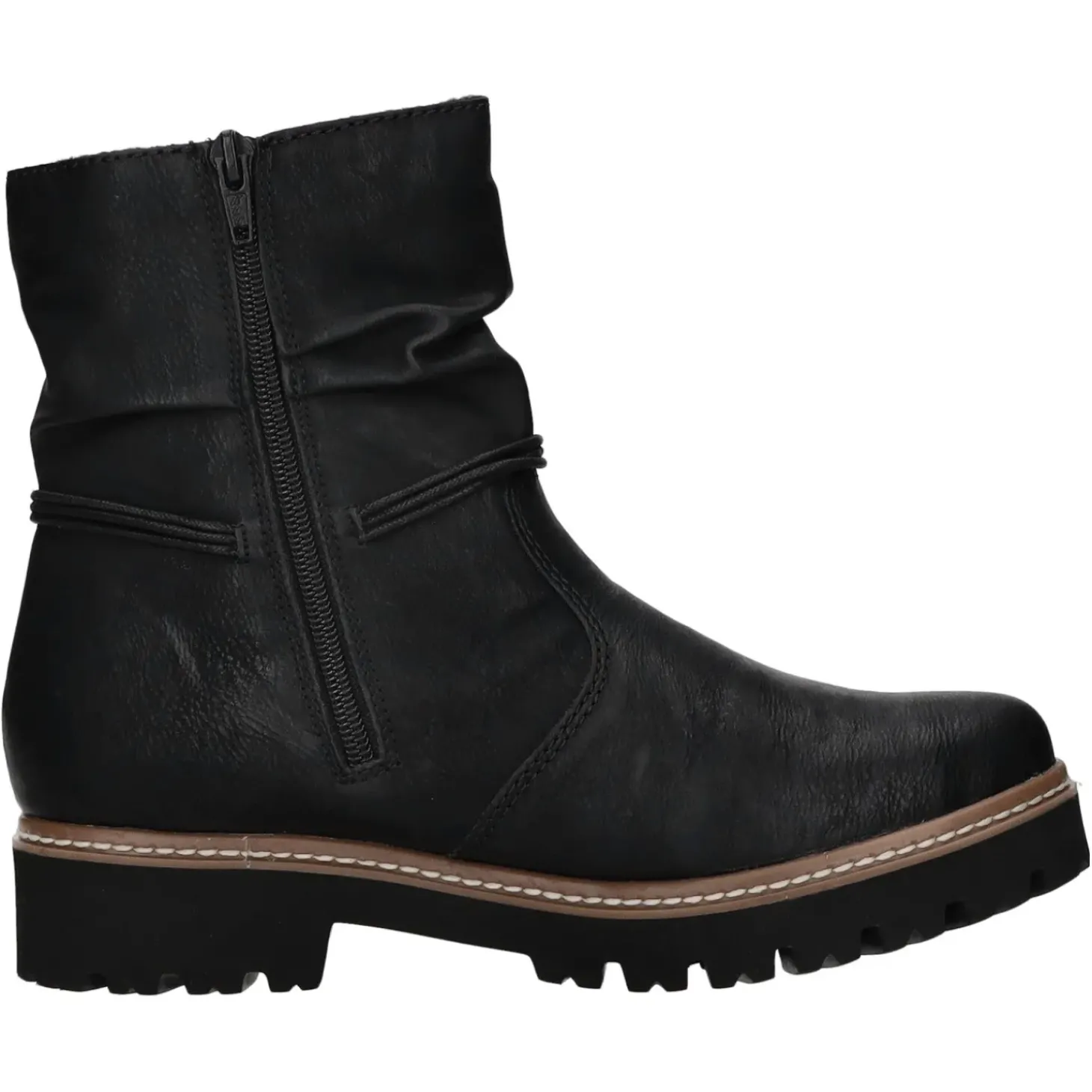 Rieker Schlupf-/Reißverschlußstiefelette Warmfutter bis 35mm Absatz (casual)