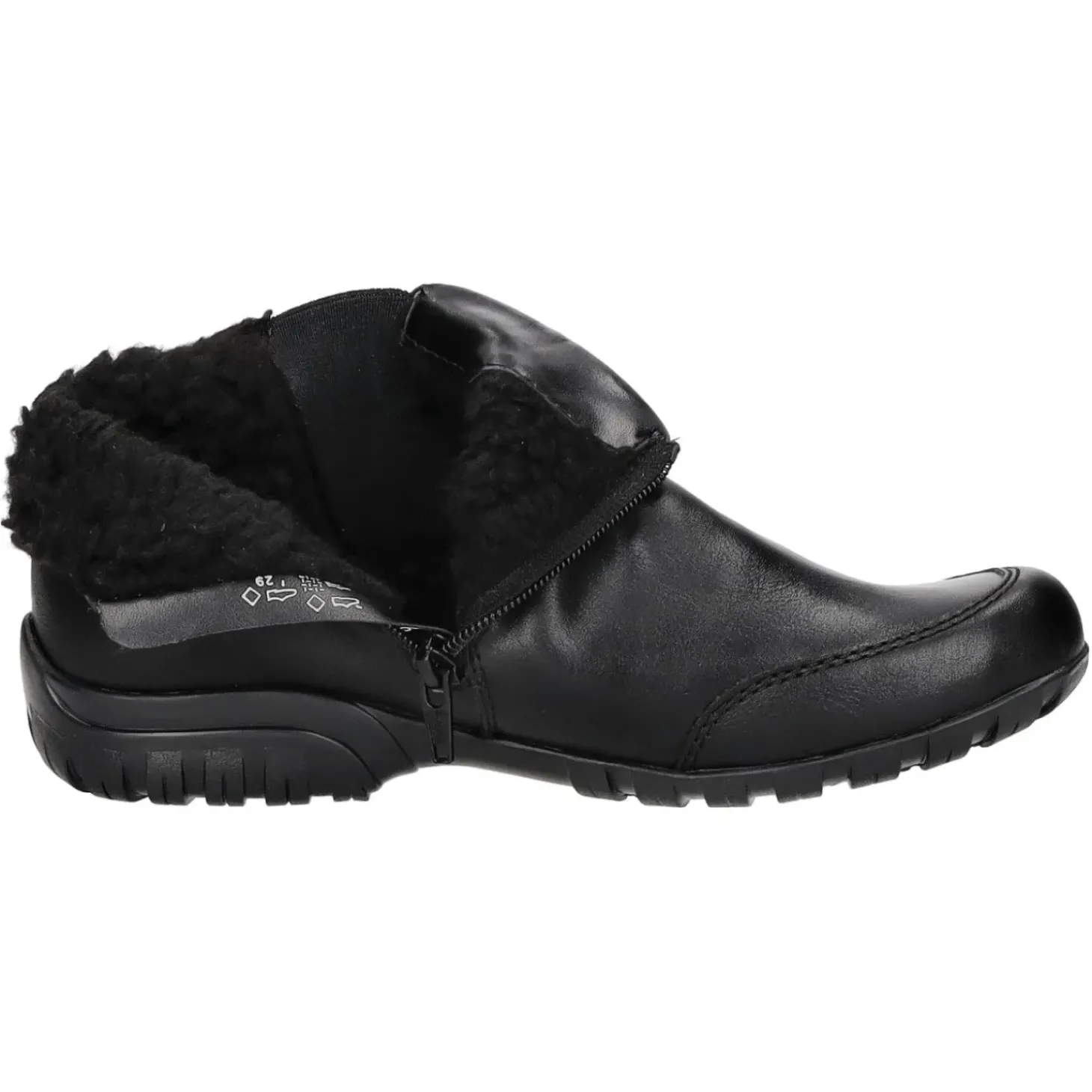 Rieker Schlupf-/Reißverschlußstiefelette Warmfutter bis 35mm Absatz (casual)