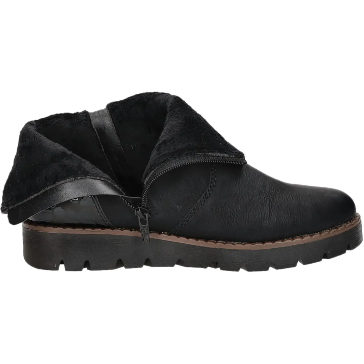 Rieker Schlupf-/Reißverschlußstiefelette Warmfutter bis 35mm Absatz (casual)