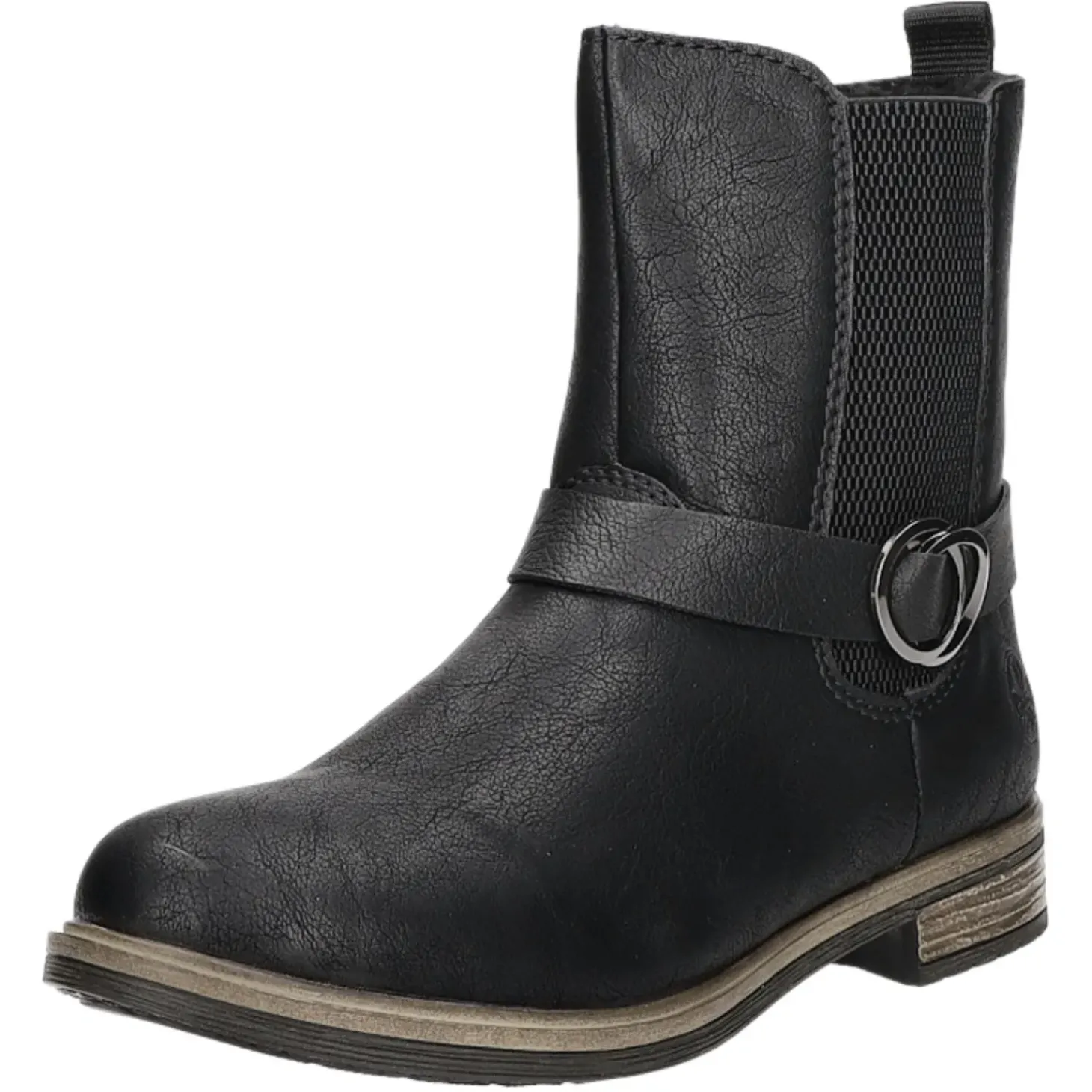 Rieker Schlupf-/Reißverschlußstiefelette Warmfutter bis 35mm Absatz (casual)