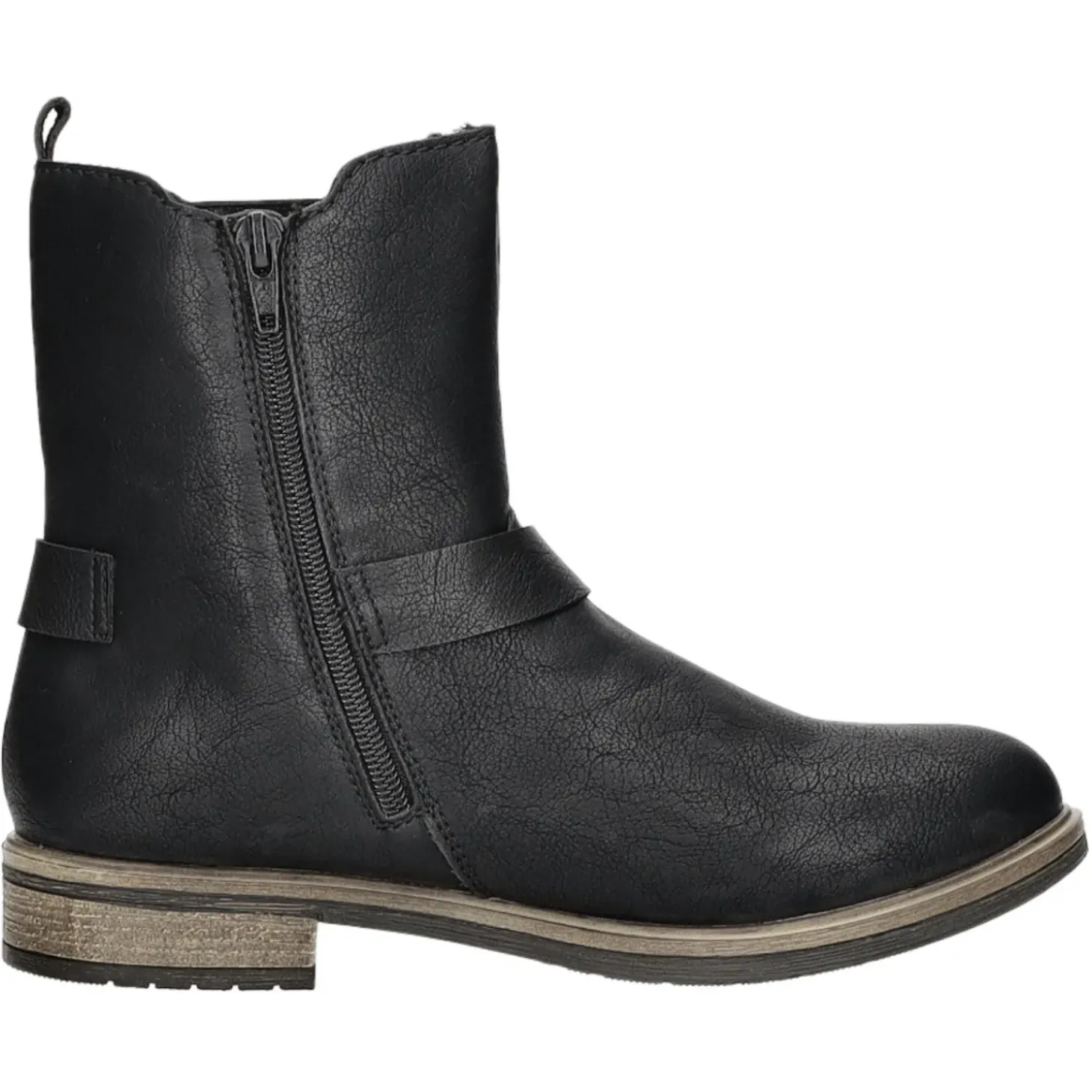 Rieker Schlupf-/Reißverschlußstiefelette Warmfutter bis 35mm Absatz (casual)