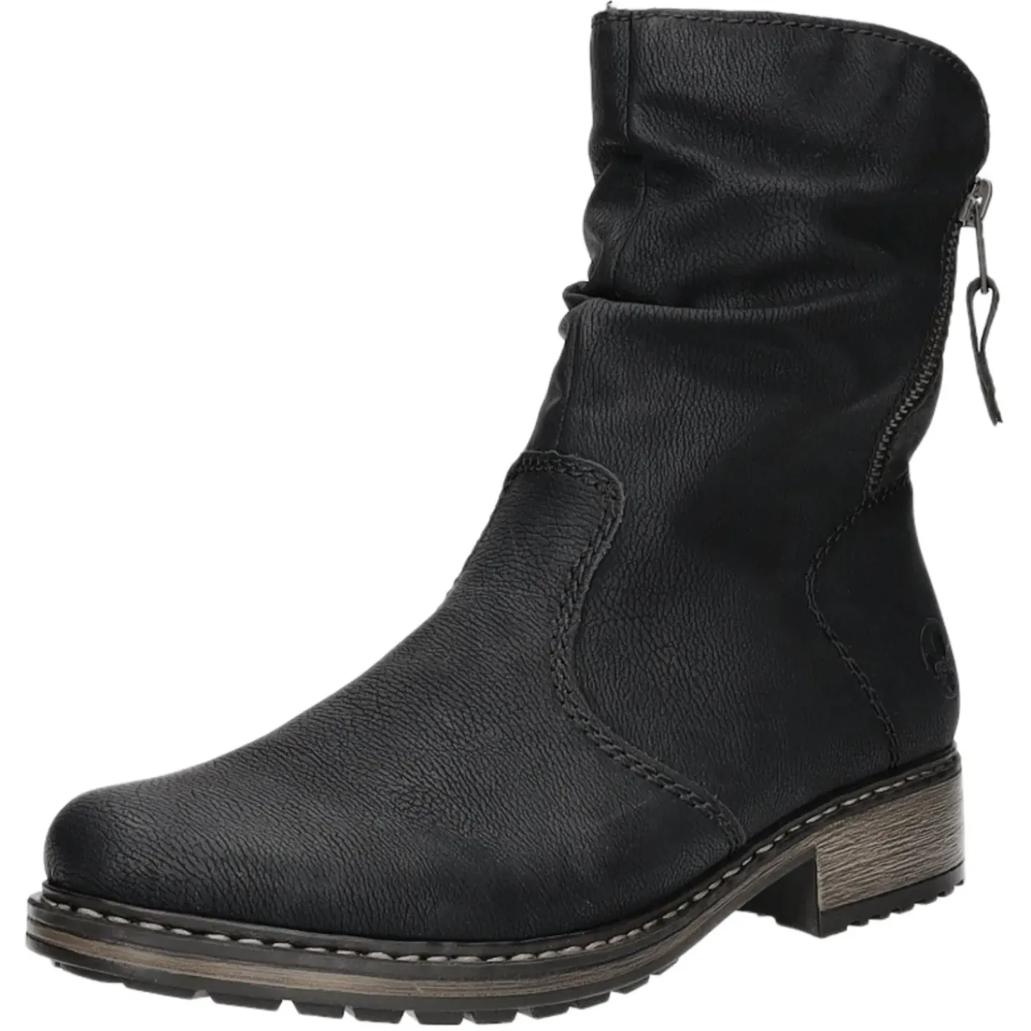 Rieker Schlupf-/Reißverschlußstiefelette Warmfutter bis 35mm Absatz (casual)
