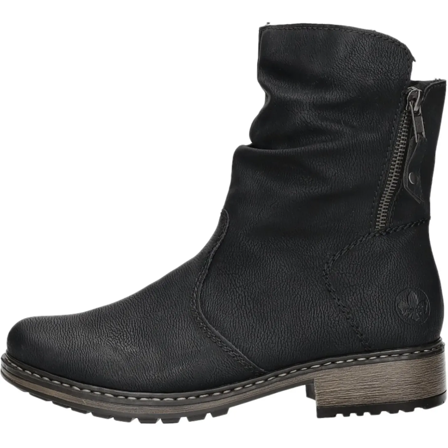 Rieker Schlupf-/Reißverschlußstiefelette Warmfutter bis 35mm Absatz (casual)