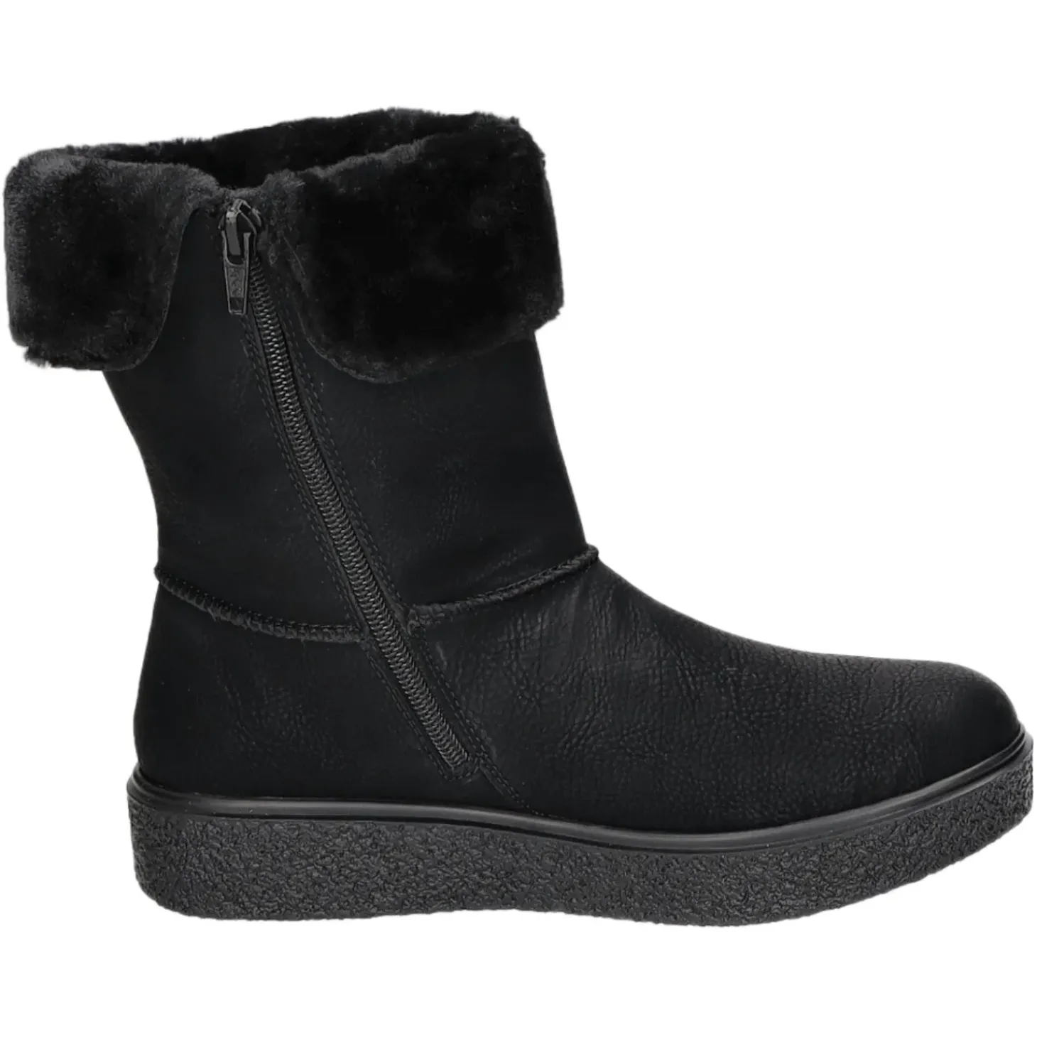 Rieker Schlupf-/Reißverschlußstiefelette Warmfutter bis 35mm Absatz (casual)