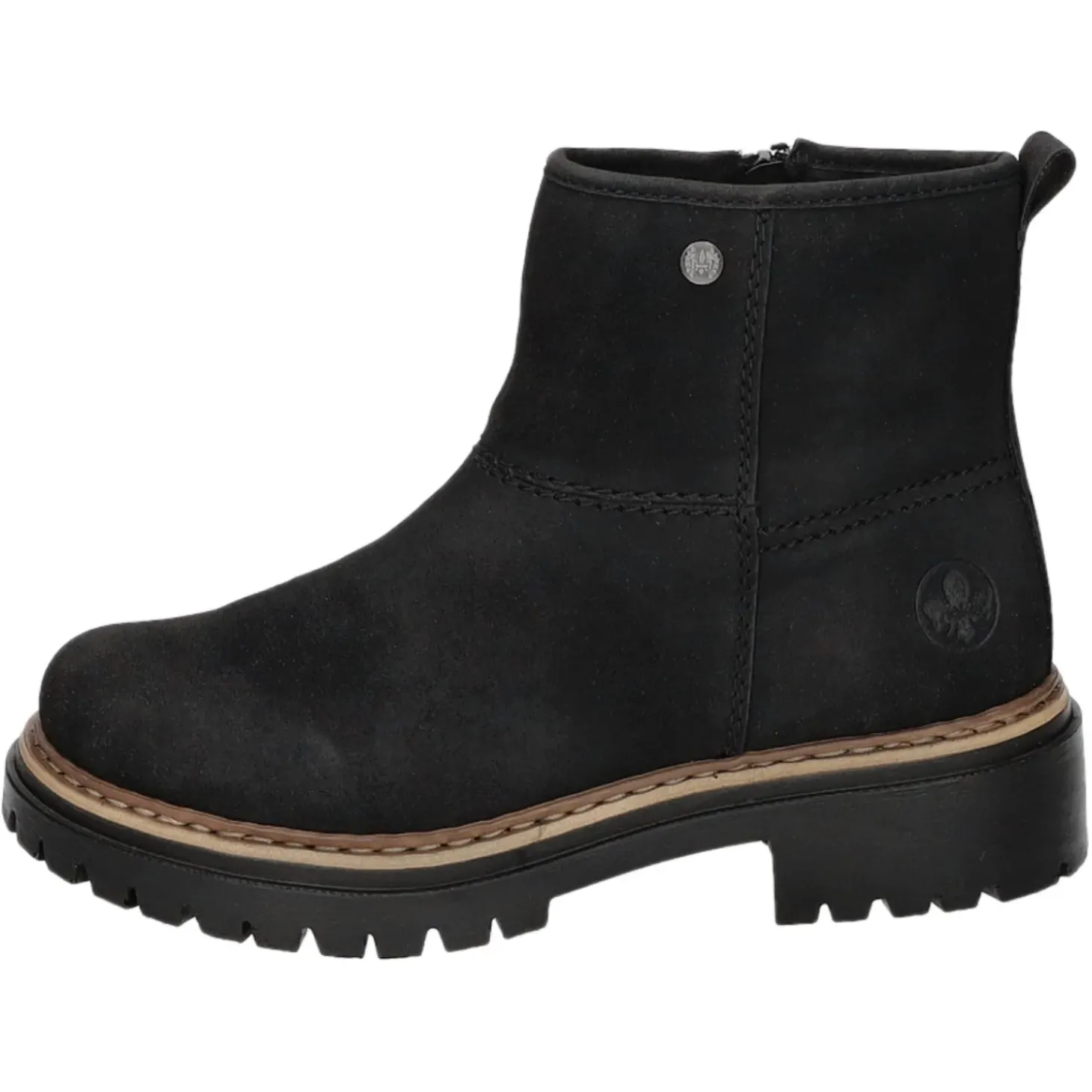 Rieker Schlupf-/Reißverschlußstiefelette Warmfutter bis 35mm Absatz (casual)