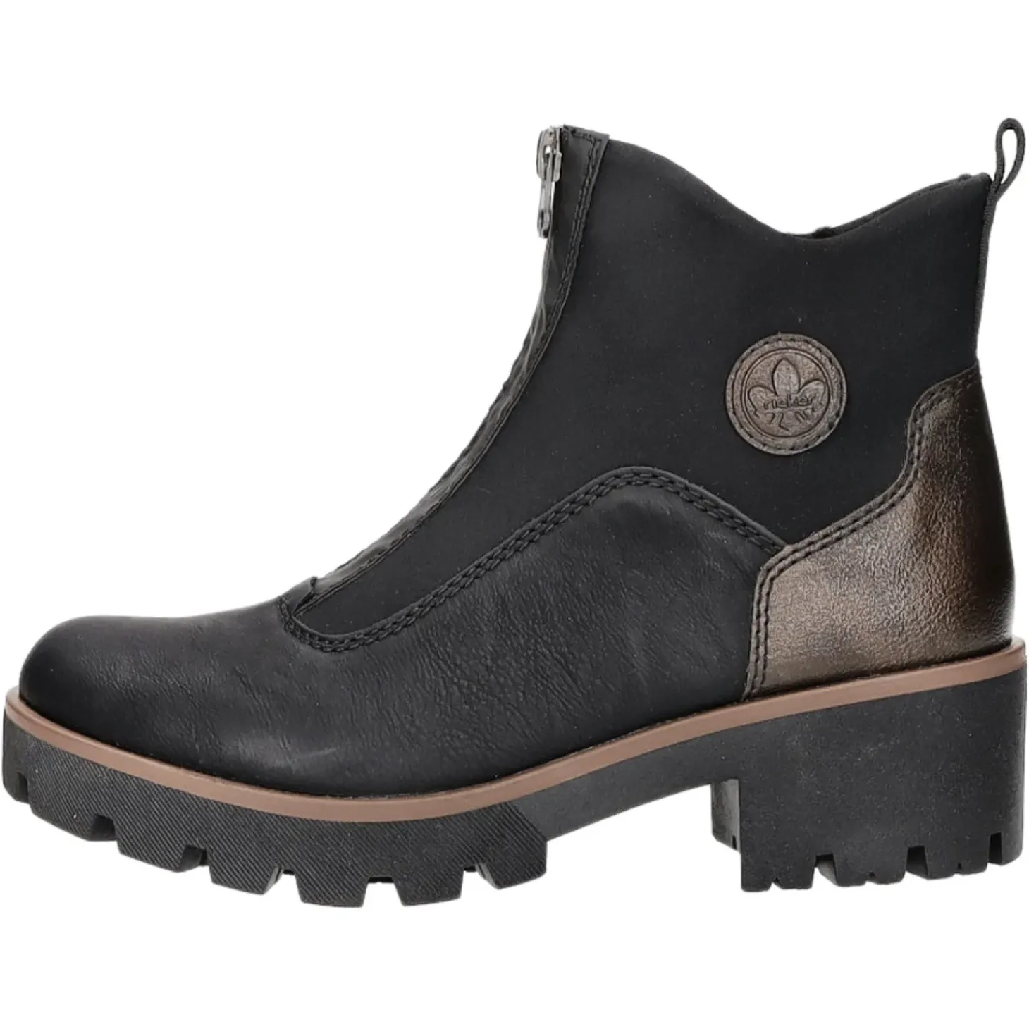 Rieker Schlupf-/Reißverschlußstiefelette Warmfutter ab 35mm Absatz