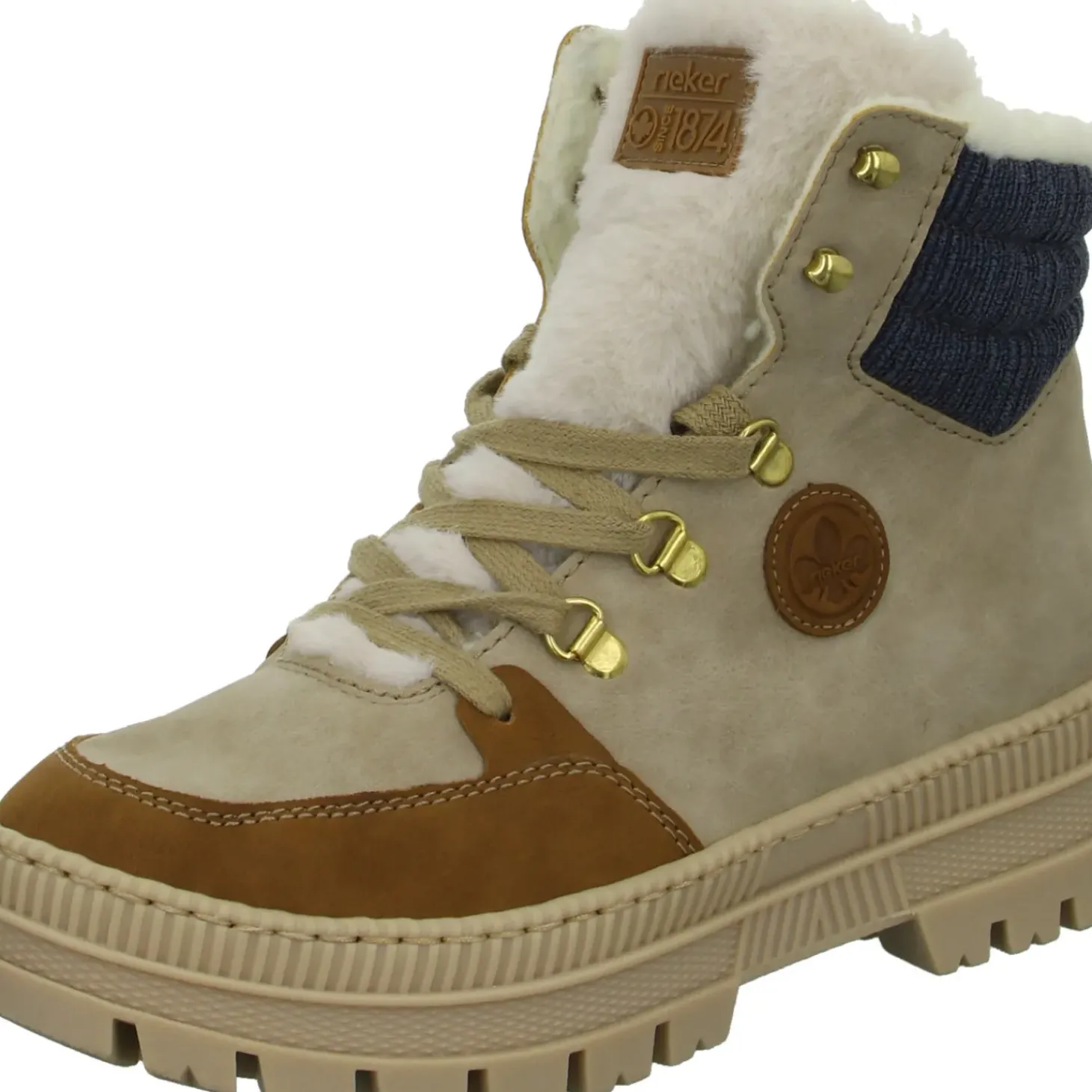 Rieker Schnürstiefelette Warmfutter bis 35mm Absatz (casual)