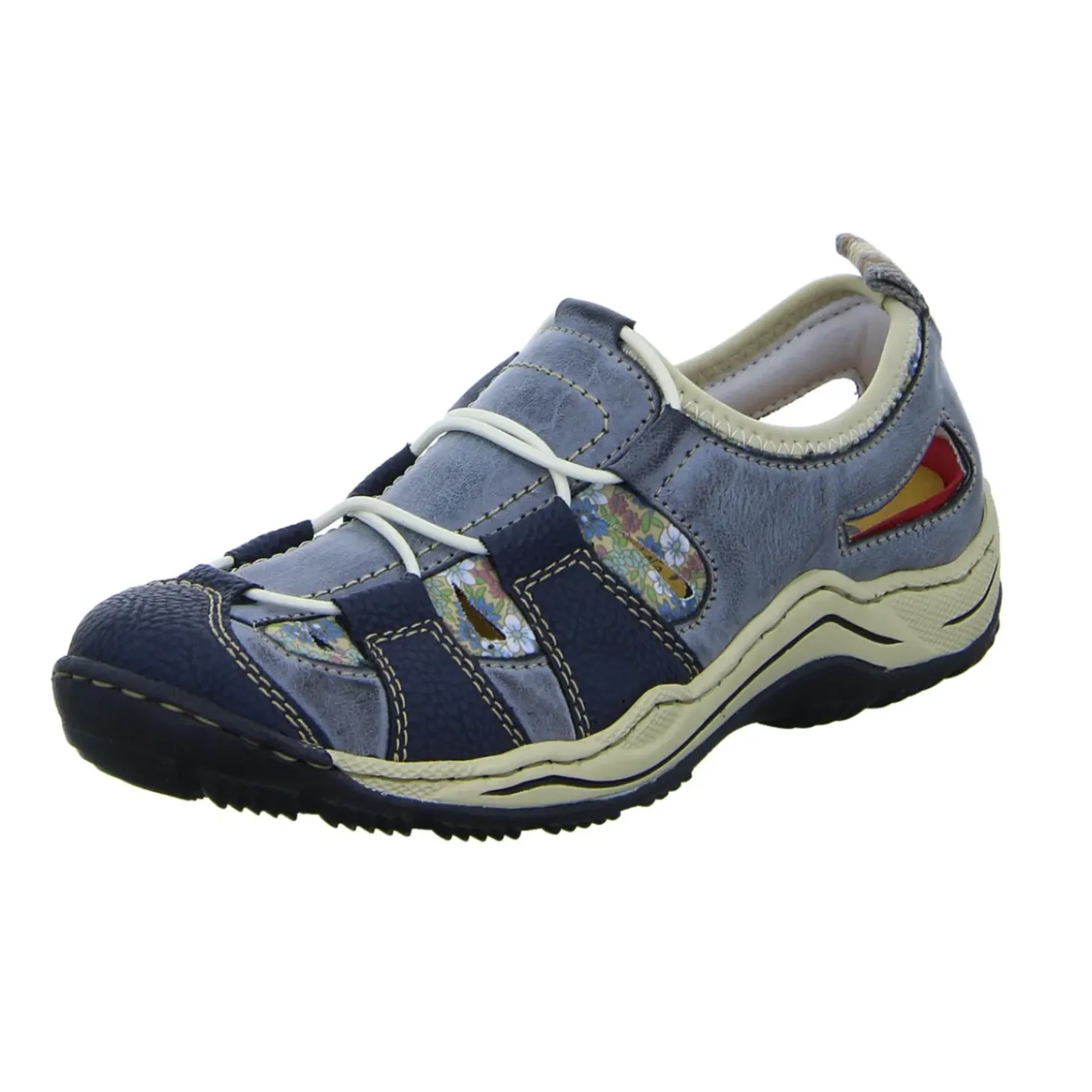 Rieker Slipper/Kletthalbschuh luftdurchlässig (durchbrochenes/geflochtenes Obermaterial)