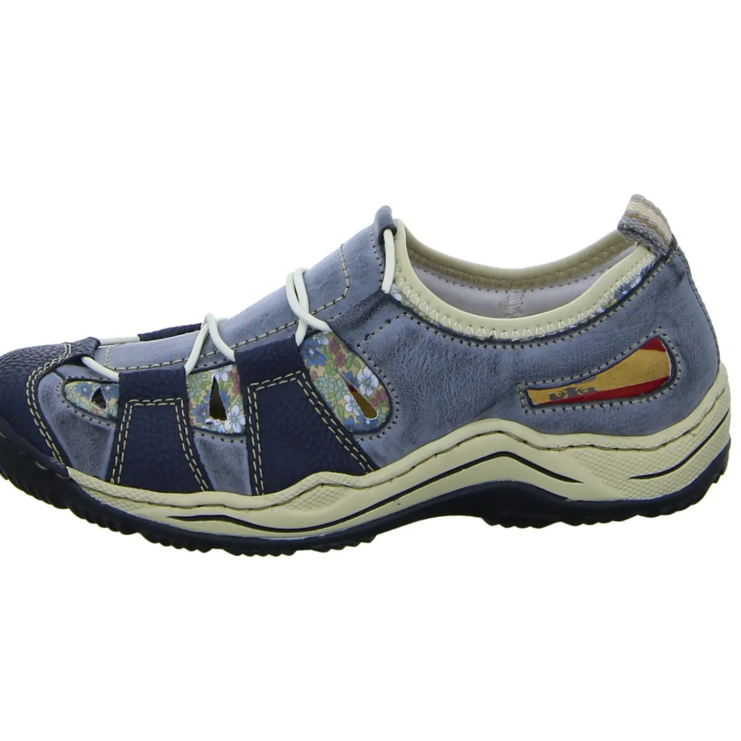 Rieker Slipper/Kletthalbschuh luftdurchlässig (durchbrochenes/geflochtenes Obermaterial)