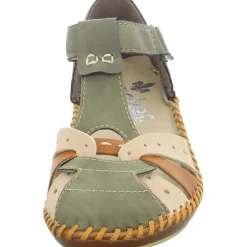 Rieker Slipper/Kletthalbschuh luftdurchlässig (durchbrochenes/geflochtenes Obermaterial)