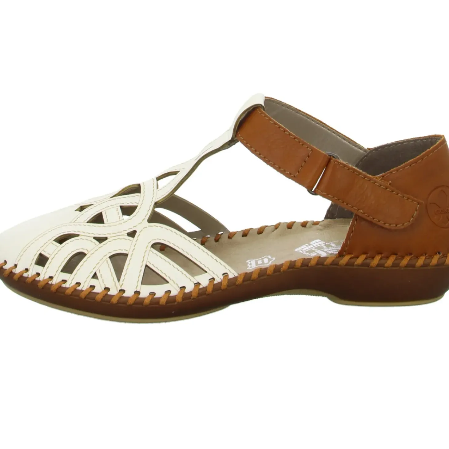 Rieker Slipper/Kletthalbschuh luftdurchlässig (durchbrochenes/geflochtenes Obermaterial)