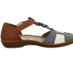 Rieker Slipper/Kletthalbschuh luftdurchlässig (durchbrochenes/geflochtenes Obermaterial)