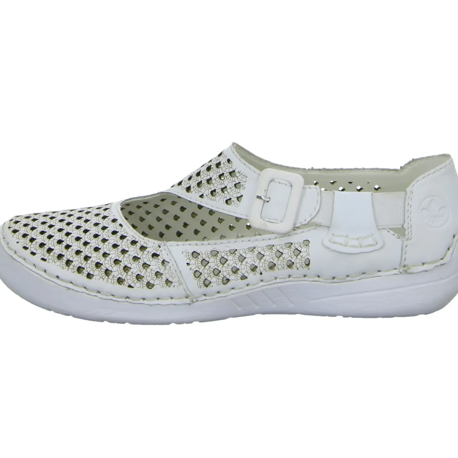 Rieker Slipper/Kletthalbschuh luftdurchlässig (durchbrochenes/geflochtenes Obermaterial)