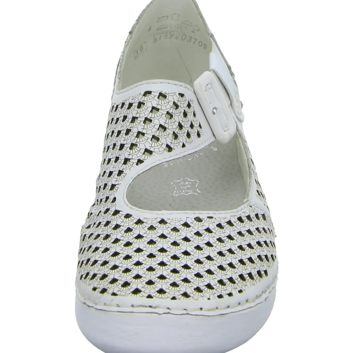 Rieker Slipper/Kletthalbschuh luftdurchlässig (durchbrochenes/geflochtenes Obermaterial)
