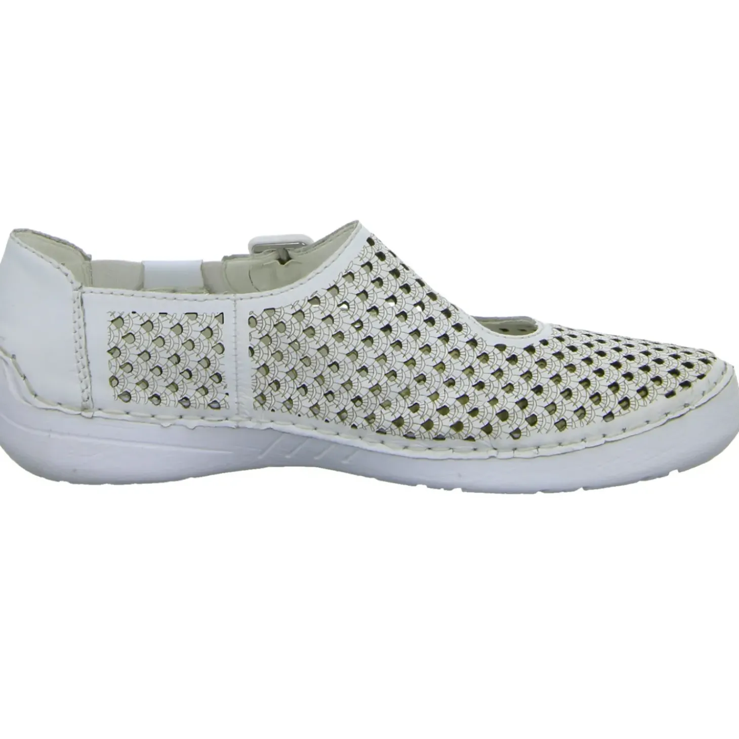 Rieker Slipper/Kletthalbschuh luftdurchlässig (durchbrochenes/geflochtenes Obermaterial)