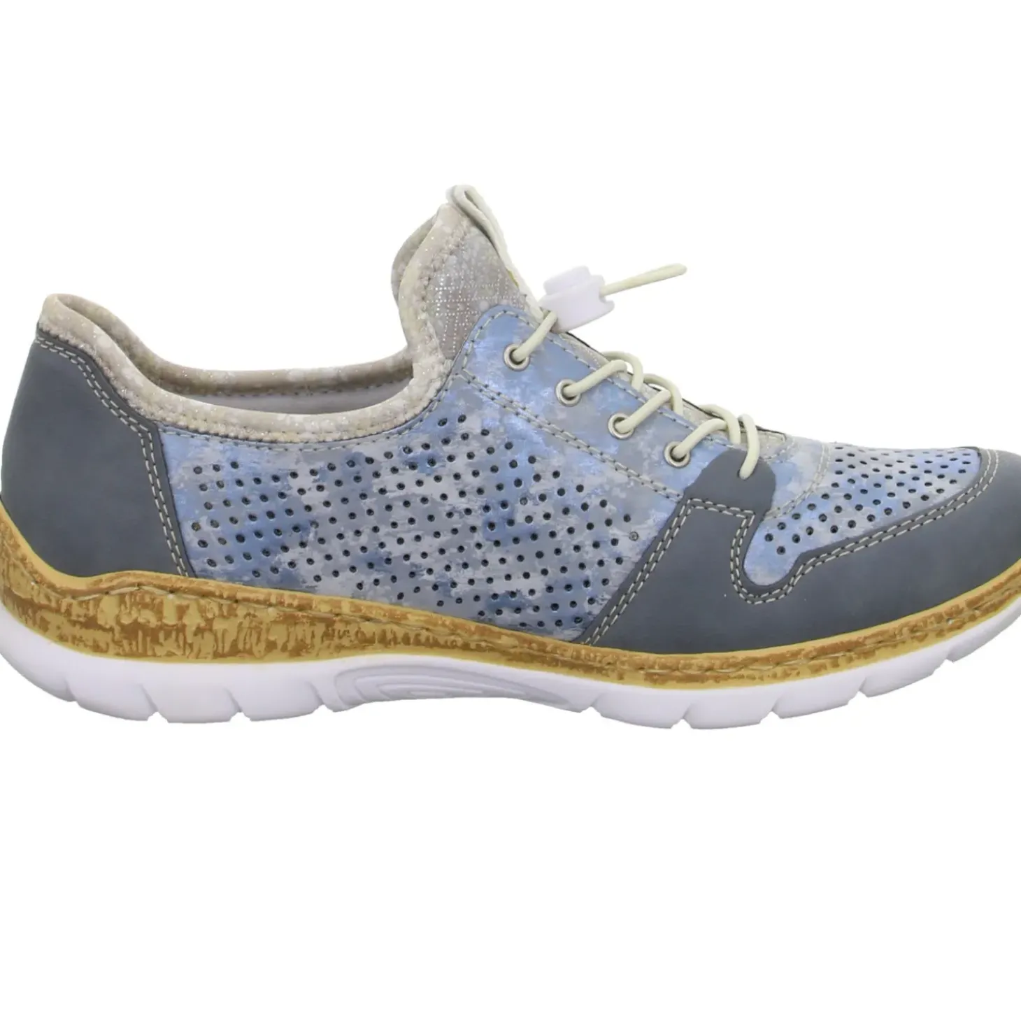 Rieker Slipper/Kletthalbschuh luftdurchlässig (durchbrochenes/geflochtenes Obermaterial)