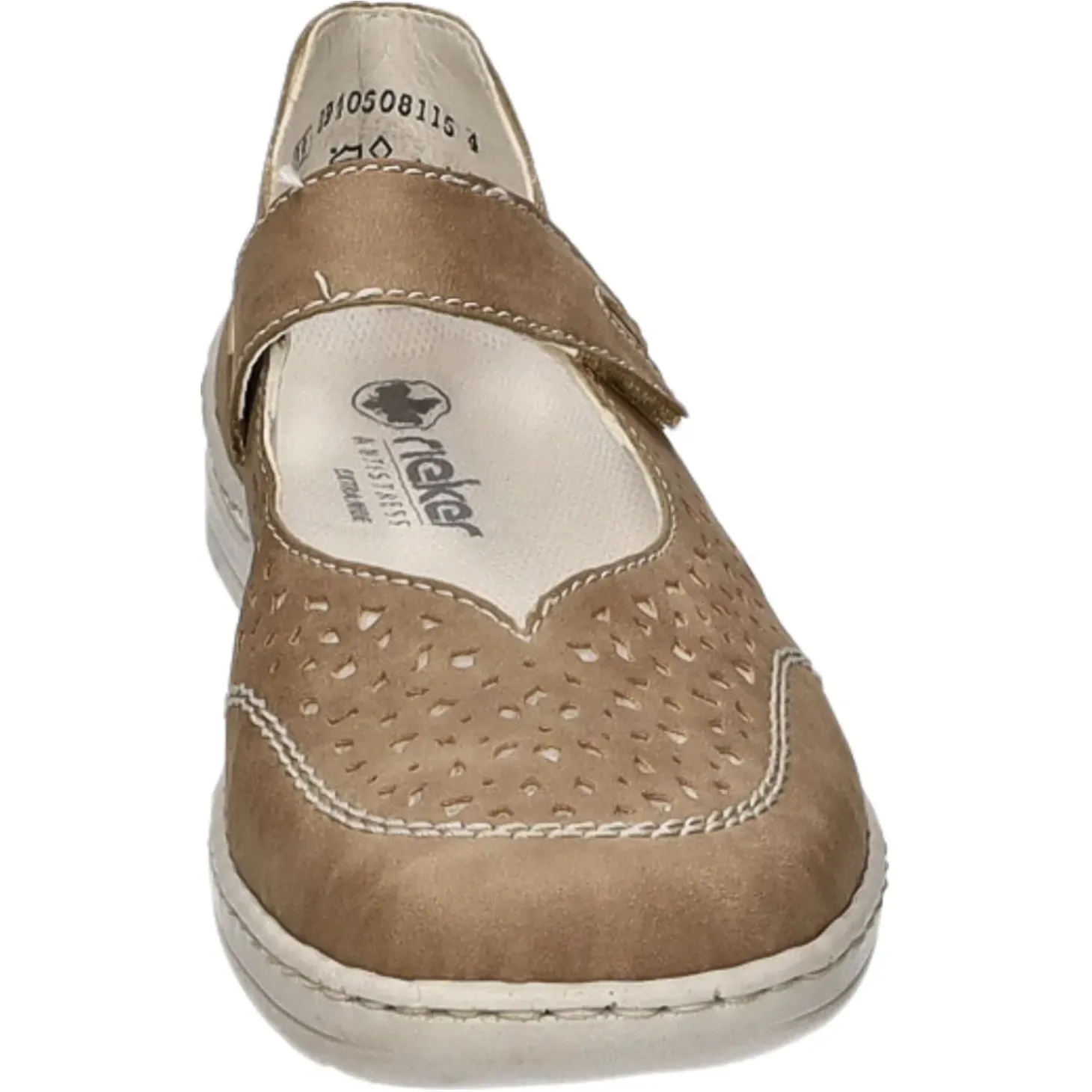 Rieker Slipper/Kletthalbschuh luftdurchlässig (durchbrochenes/geflochtenes Obermaterial)