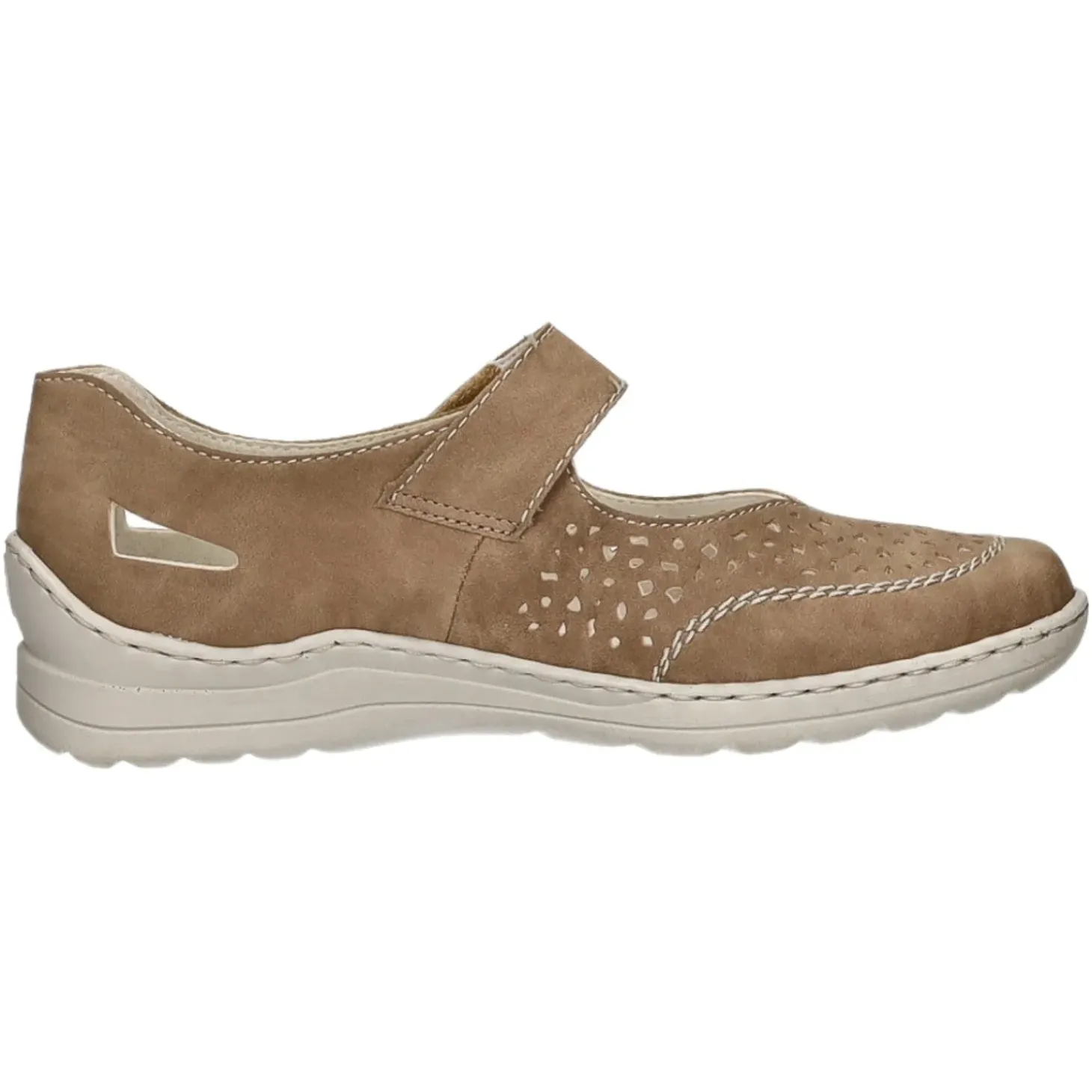 Rieker Slipper/Kletthalbschuh luftdurchlässig (durchbrochenes/geflochtenes Obermaterial)