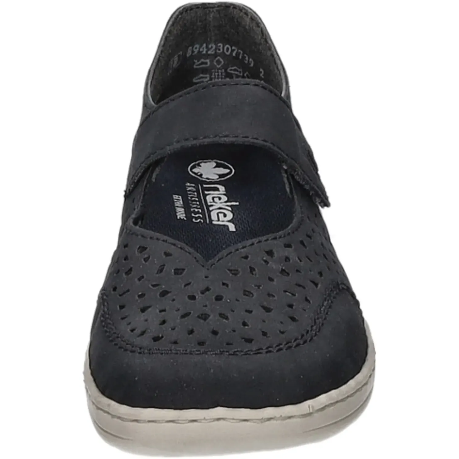Rieker Slipper/Kletthalbschuh luftdurchlässig (durchbrochenes/geflochtenes Obermaterial)