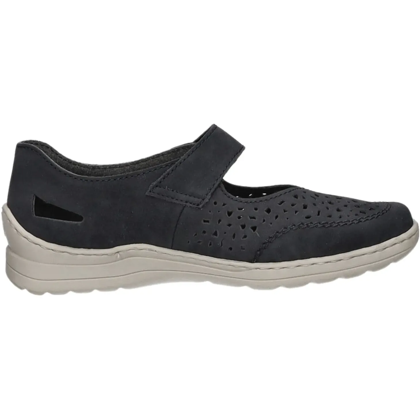 Rieker Slipper/Kletthalbschuh luftdurchlässig (durchbrochenes/geflochtenes Obermaterial)