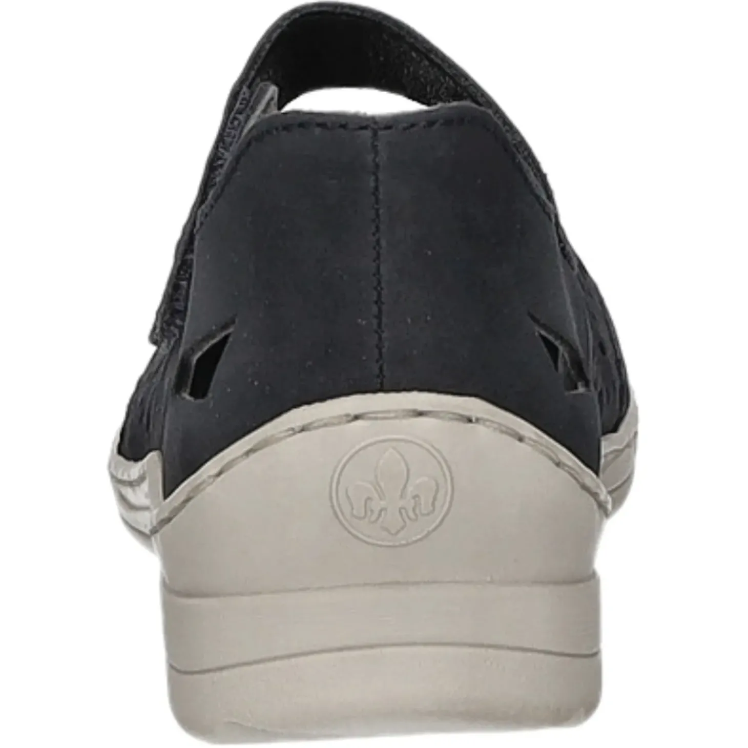 Rieker Slipper/Kletthalbschuh luftdurchlässig (durchbrochenes/geflochtenes Obermaterial)