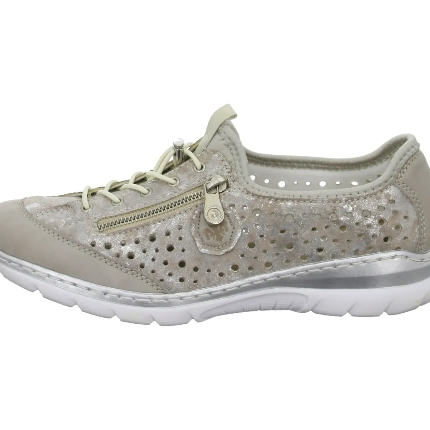 Rieker Slipper/Kletthalbschuh luftdurchlässig (durchbrochenes/geflochtenes Obermaterial)