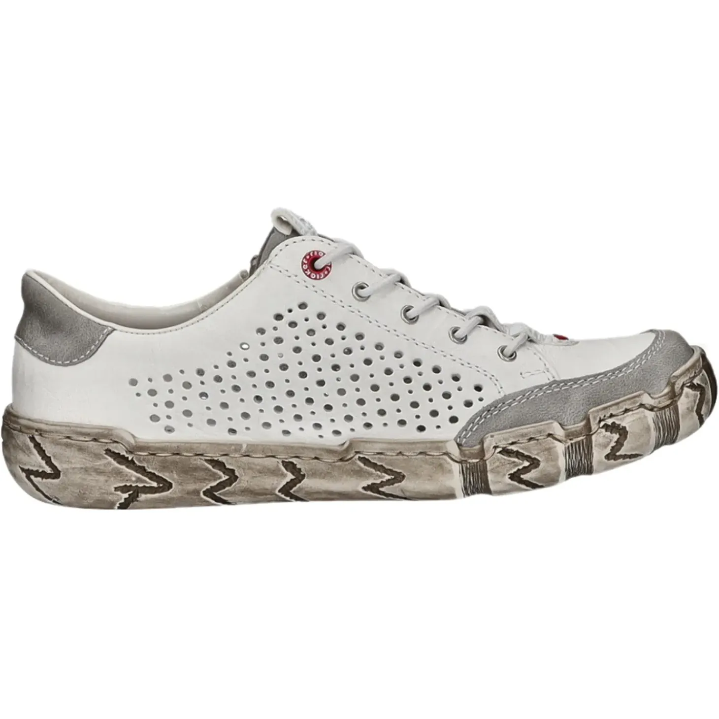 Rieker Slipper/Kletthalbschuh luftdurchlässig (durchbrochenes/geflochtenes Obermaterial)