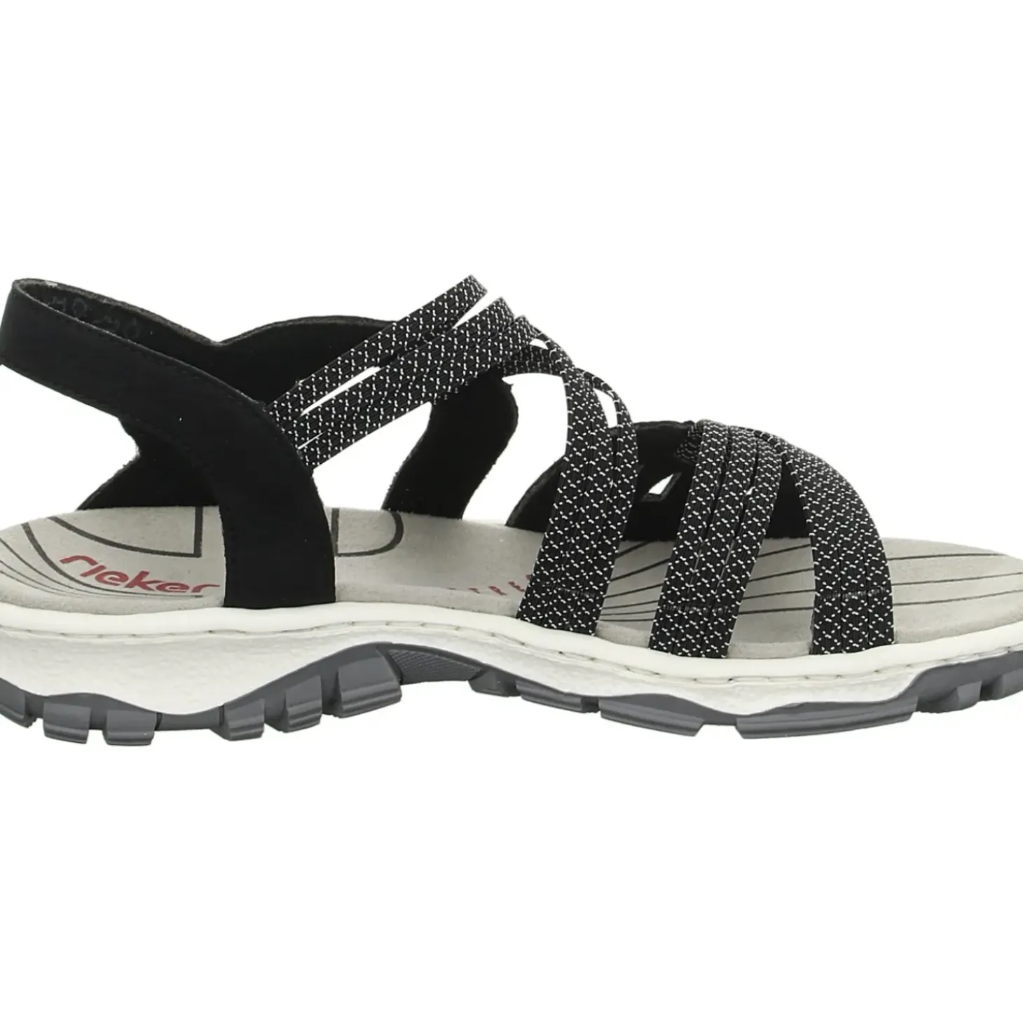 Rieker Sportliche Sandalette bis 30mm Sohlenhöhe