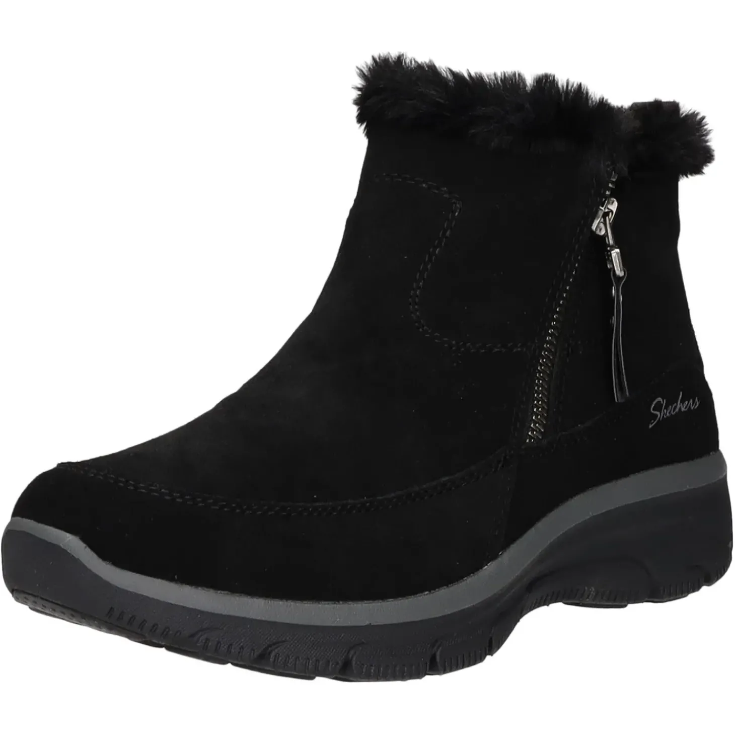 Skechers Schlupf-/Reißverschlußstiefelette Warmfutter bis 35mm Absatz (casual) Easy Going-COOL ZIP!