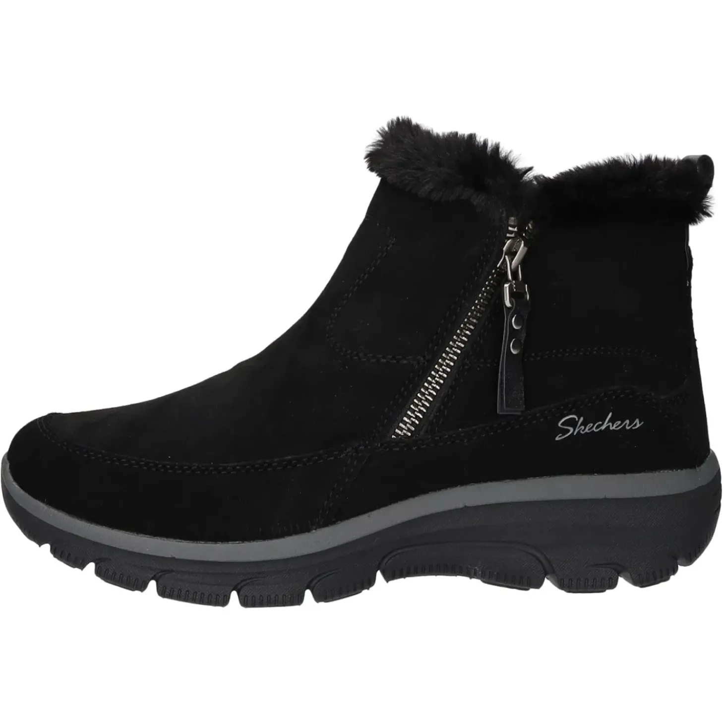 Skechers Schlupf-/Reißverschlußstiefelette Warmfutter bis 35mm Absatz (casual) Easy Going-COOL ZIP!