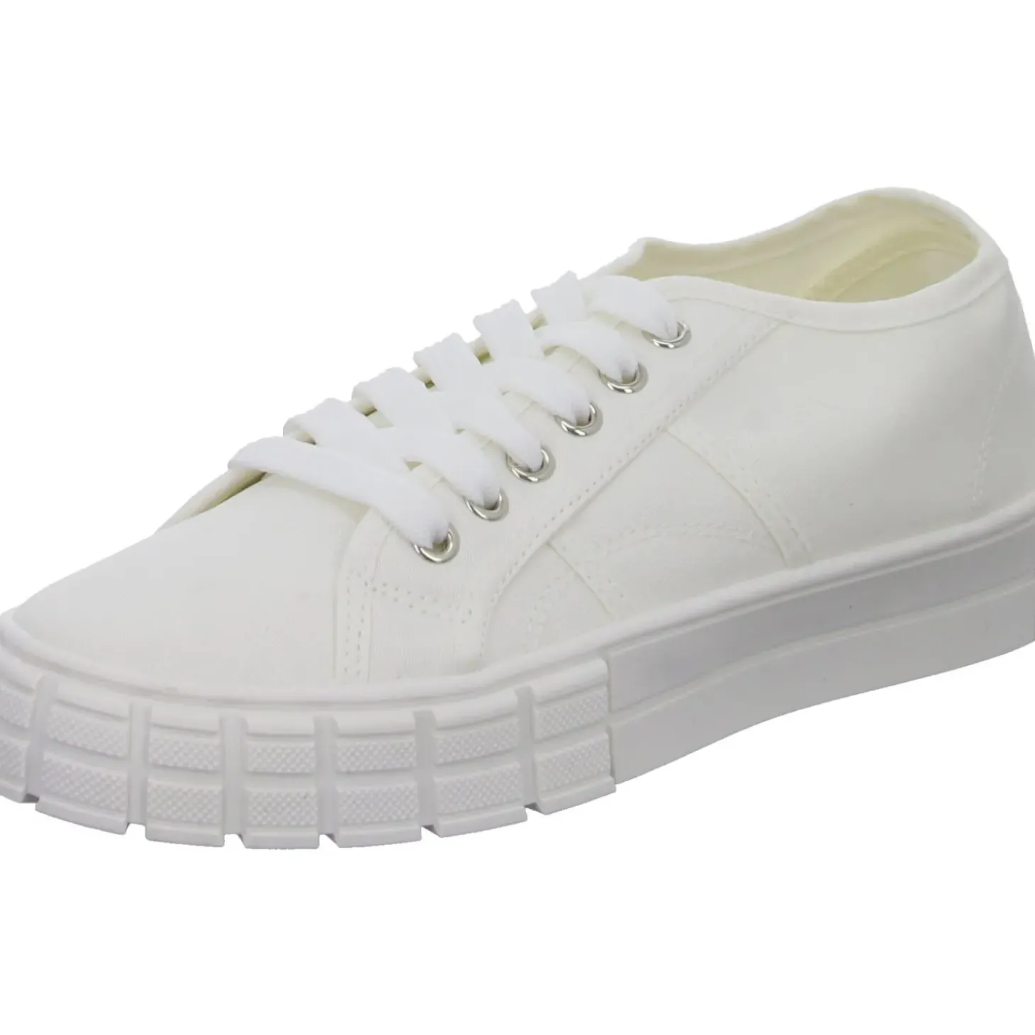 Sneakers Leinen Schnürhalbschuh
