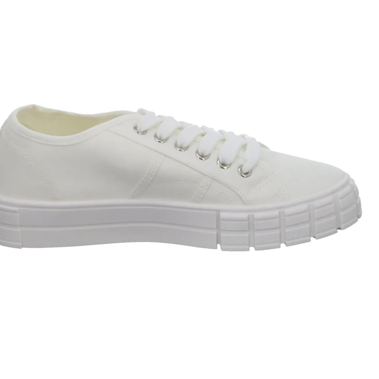 Sneakers Leinen Schnürhalbschuh
